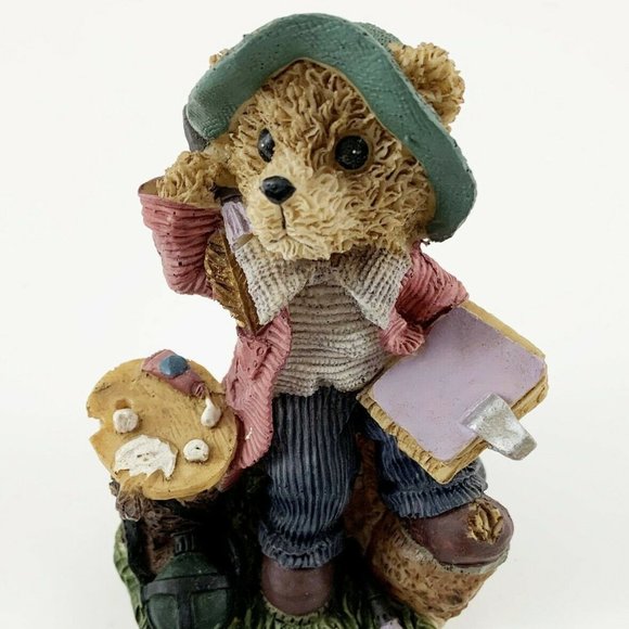 "K's Collection" Ceramic Bear Figurine, "Getting Ready to Paint". 5" x 3"  VGC! - Picture 2 of 7